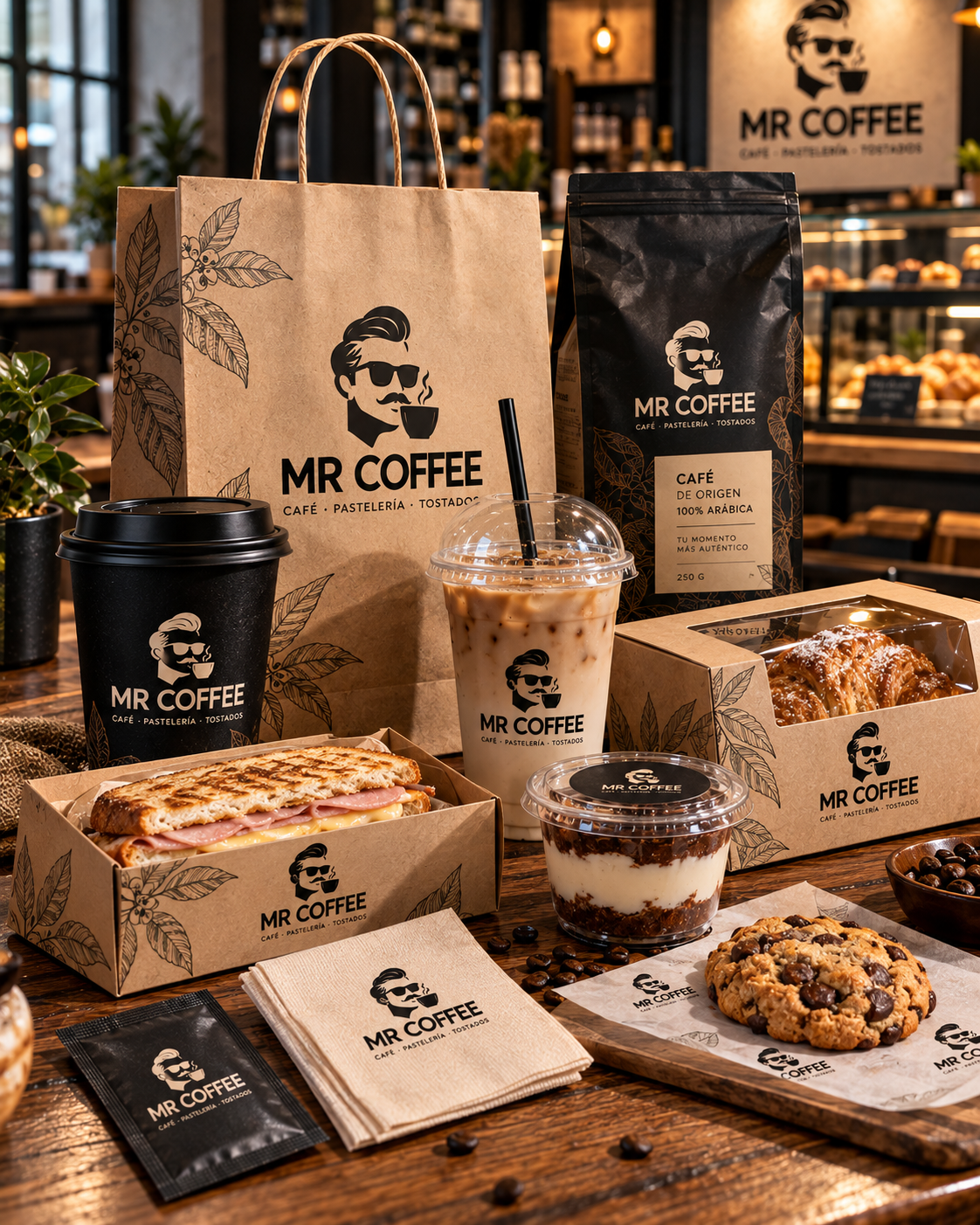 MR COFFEE — identidad visual aplicada